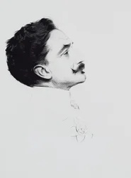 Retrato de Robert de Montesquiou (1855-1921) (ponto de seca no papel)
